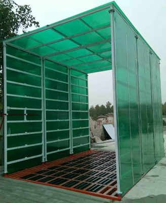 时事热点 四川资阳乐至泥头车冲洗槽厂旺远环保洗车台